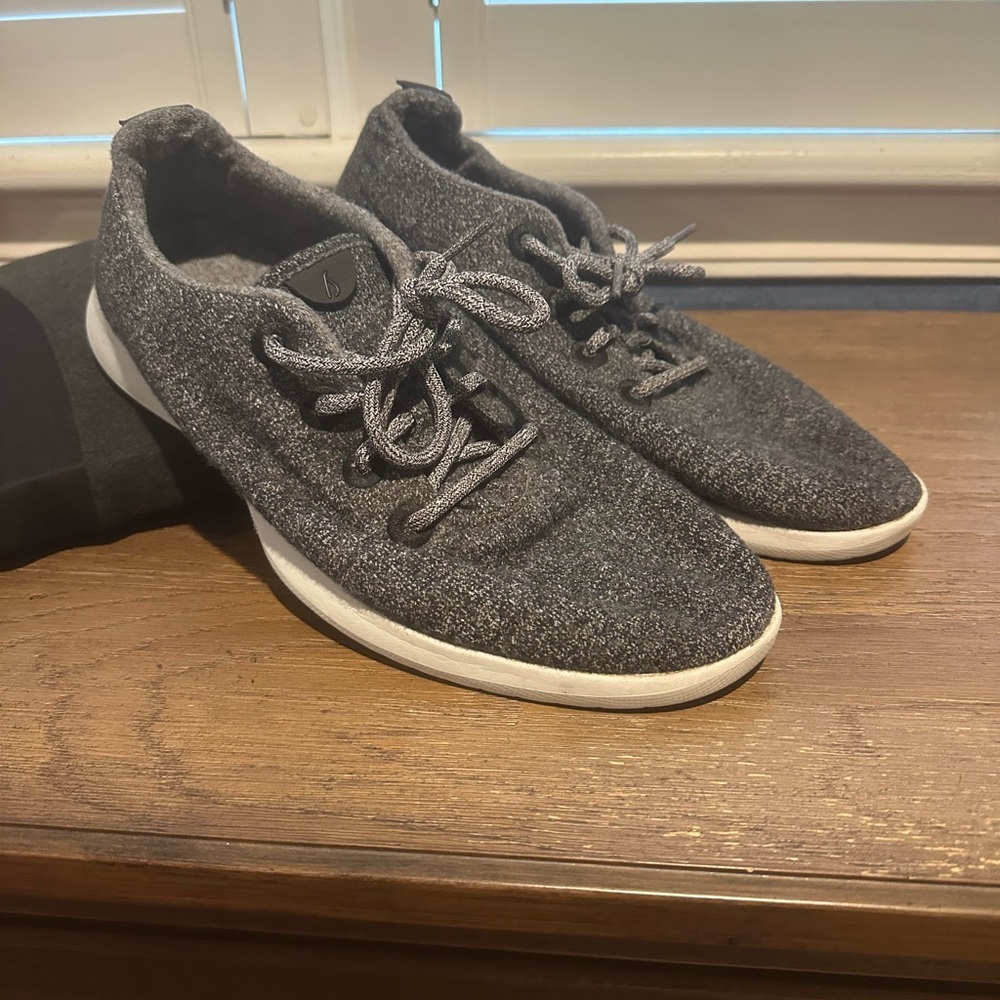 Allbirds Gray Knit Sneakers with White Sole